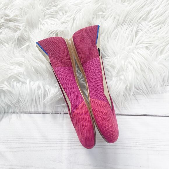 🆕 Rothy’s Women's The Flat in Pomegranate Pop in Pink Size 7 - Picture 4 of 8
